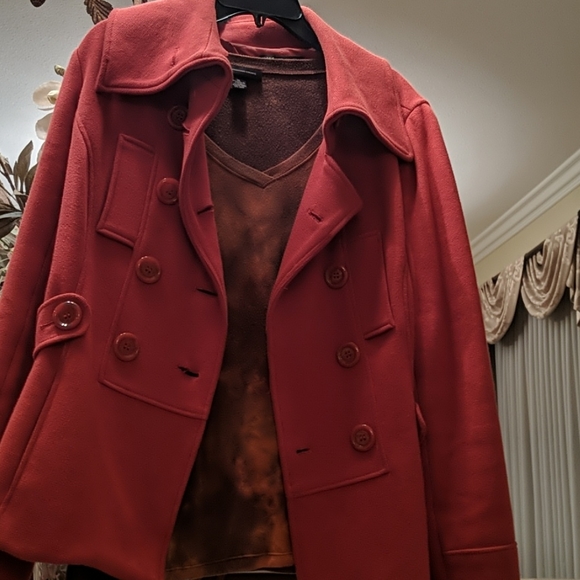 INC double breasted jacket w/jersey shirt - Picture 13 of 16